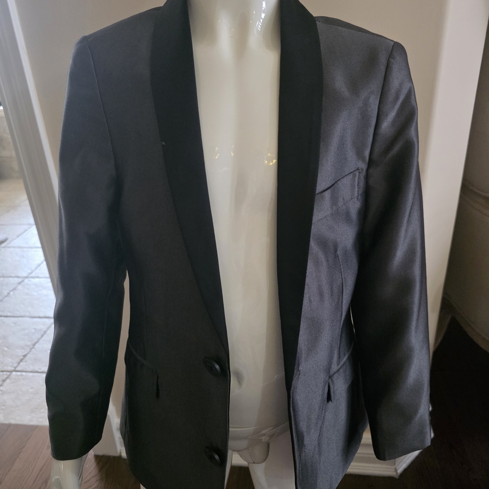 Appaman Kids Gray Blazer with Black Lapel